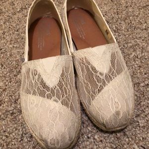 TOMS WEDDING SHOES - size 8